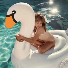 Inflatable Swan Float - Sunny Life Swan White