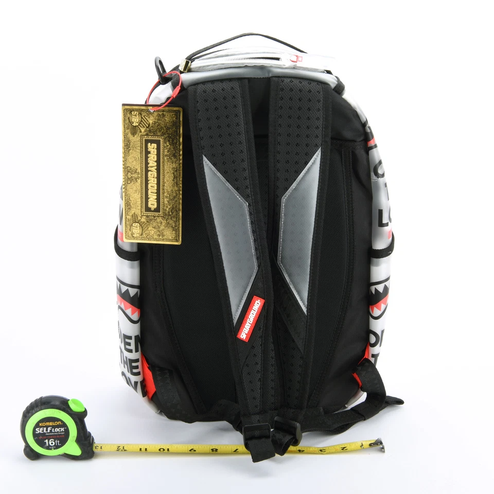 Mochila de vinilo Sprayground Shark OPEN THE LOVE con etiqueta de factura (transparente transparente) Foto 4 de 4