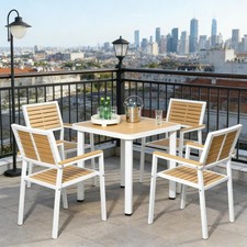 Outdoor Dining Furniture Set,5pc Patio Table and Chairs Set