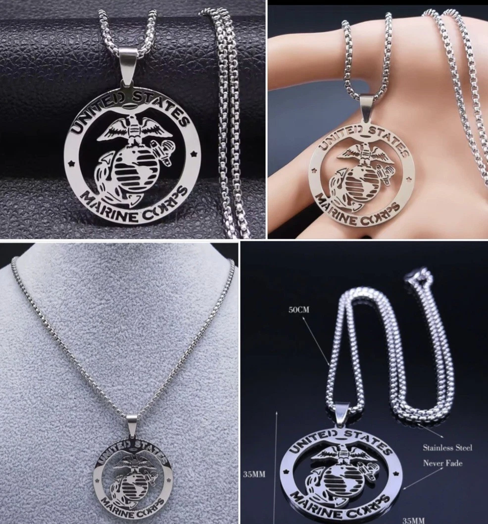 marine corps pendant products for sale | eBay