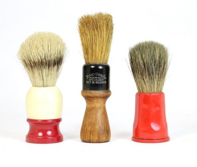 Two Ever-Ready Shaving Brushes plus one Opal Brush - Vintage