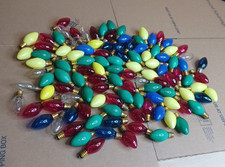 Lot 110 Colored Christmas Light Bulbs - C 7 Show Light Multicolor Indoor Outdoor