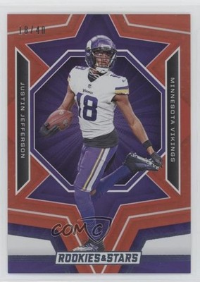 2023 Panini Rookies & Stars Red & Blue 18/40 Justin Jefferson #68 1b1g