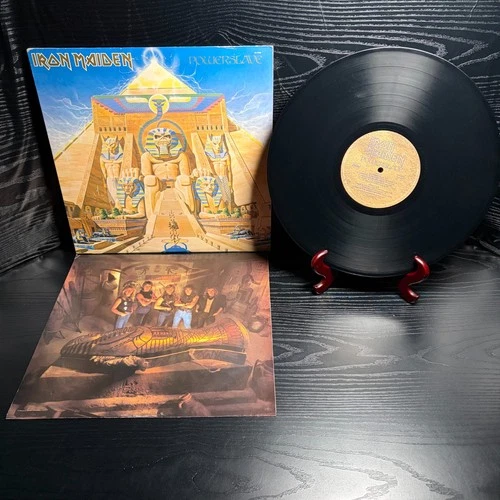 Iron Maiden - Powerslave (US, 1st Press, 1984, Jacksonville) LP & OIS *Tested*