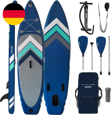 ALPIDEX Stand up Paddle Set SUP 305 X 76 X 15 Cm Belastbar Bis 150 Kg Aufblasbar