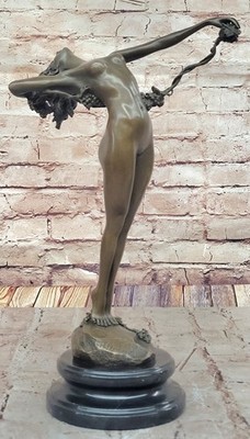 Harriet Frishmuth American Artist Titled Vine Dancer Museum Quality Bronze Ameri