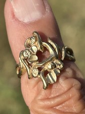 gold nugget ring 10k