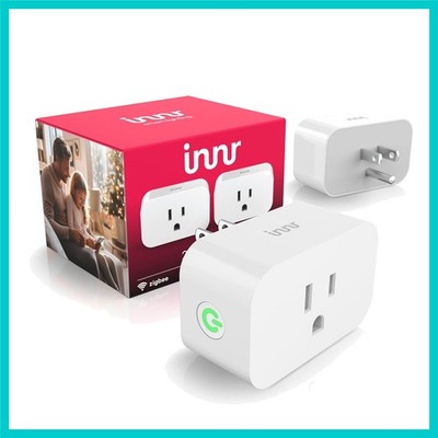 Zigbee Smart Plug 2-Pack for Philips Hue, Alexa & SmartThings Compatibility