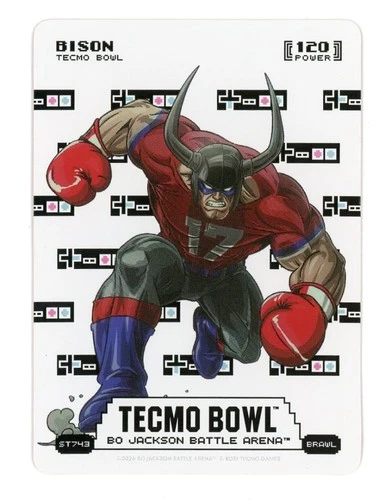 2026 Battle Arena Tecmo Bowl #ST743 Josh Allen Bison Brawl Sore Thumb Battlefoil