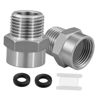 1/2'' G (BSP) Female to 1/2'' NPT Male Stainless Steel 1/2'' BSP x 1/2'' NPT