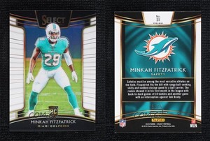 2018 Panini Select Concourse White Prizm /75 Minkah Fitzpatrick #51 Rookie RC