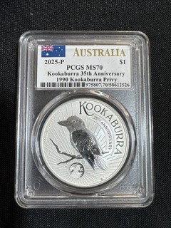 2025 Australia MS70 Kookaburra $1
