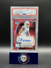 CONNER HARRELL 2024 Bowman Chrome University Sapphire Red Auto /5 #PA-CHA PSA 10