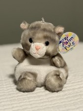 Aurora World Plush - Palm Pals - SILVER KITTY (5 inch) - Stuffed Animal Toy