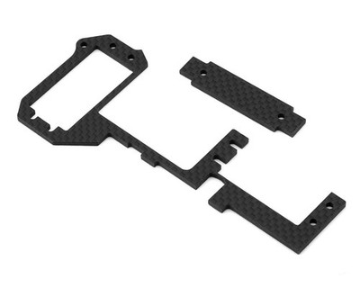 Position 1 RC HB Racing D8/D8T Carbon Fiber Radio Tray Stiffener Set