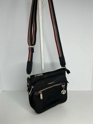 Hedgren Crossbody Bag Black Nylon RFID Travel Organizer Adjustable Strap