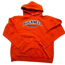 Bucknell University Orange Hoodie XL Collegiate Pullover Campus Classic