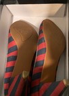 Sz 8 Vintage Retro Sailor Nautical Style Shoe Red Navy Blue Shoes Mad Men — photo 5