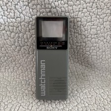 Sony Watchman FD-10A Portable TV Radio 1986 Vintage Tested / Works
