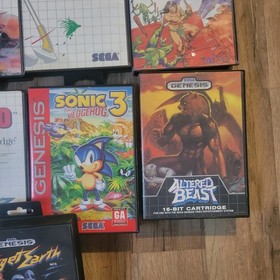 Sega Master System + Genesis Video Games Retro Game Lot