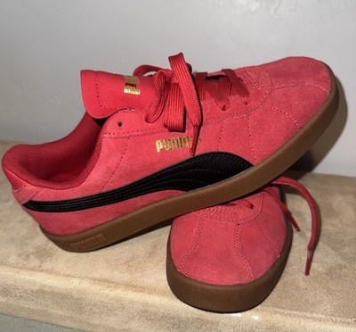 Puma palermo suede club Ii era women size 5.5 red black sneakers 39888617