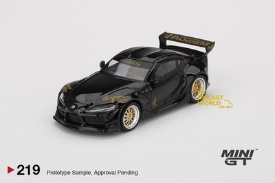 1/64 MINI GT#219 Pandem Toyota GR Supra V1.0 Black Limited Edition