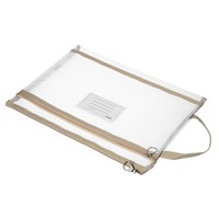 Dokumententasche Aus Nylon Mit Griff, A4, Mit ReißVerschluss, FüR BüRo, Braun