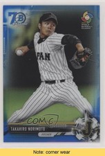 2017 Bowman Blue Refractor 70th Anniversary Takahiro Norimoto #BCP97 READ 9gy