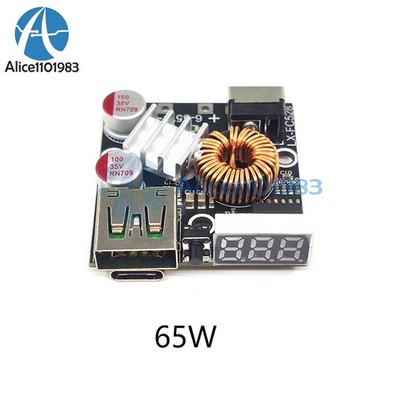 QC4.0 3.0 PD Full Protocol Cell   Fast Charging Module w/ Display Type-c+USB #qm