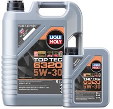 Image of Liqui Moly Top Tec 6320 5w30 Stellantis C3 Peugeot Engine Oil 23167 6L