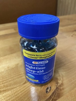 Maximum Strength Sleep-Aid Softgels, Diphenhydramine 50mg, 160 Count.