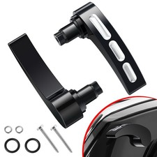 Black Saddlebag Latch Kit Saddle Bag Lifters for Harley Davidson Touring Stre...