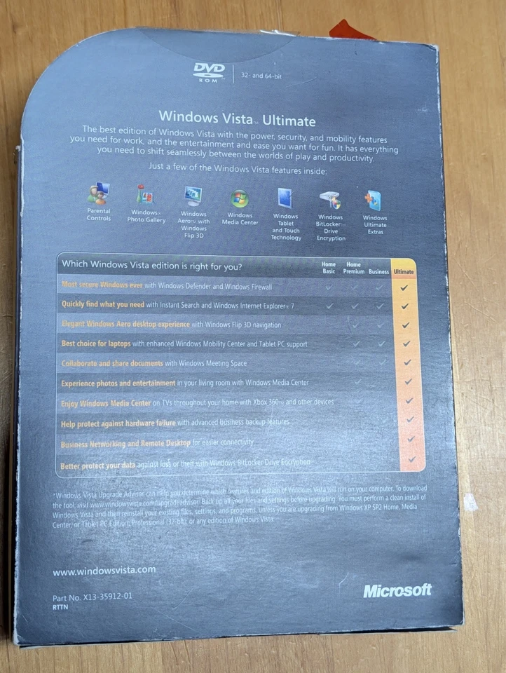 Microsoft Windows Vista Ultimate Signature Edition #3506 + Sealed Beta 2 & RC1 - Image 2 of 4