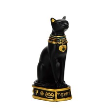 NileCart Egyptian Bastet Collectible Figurine The Black Cat Goddess Statue - ...