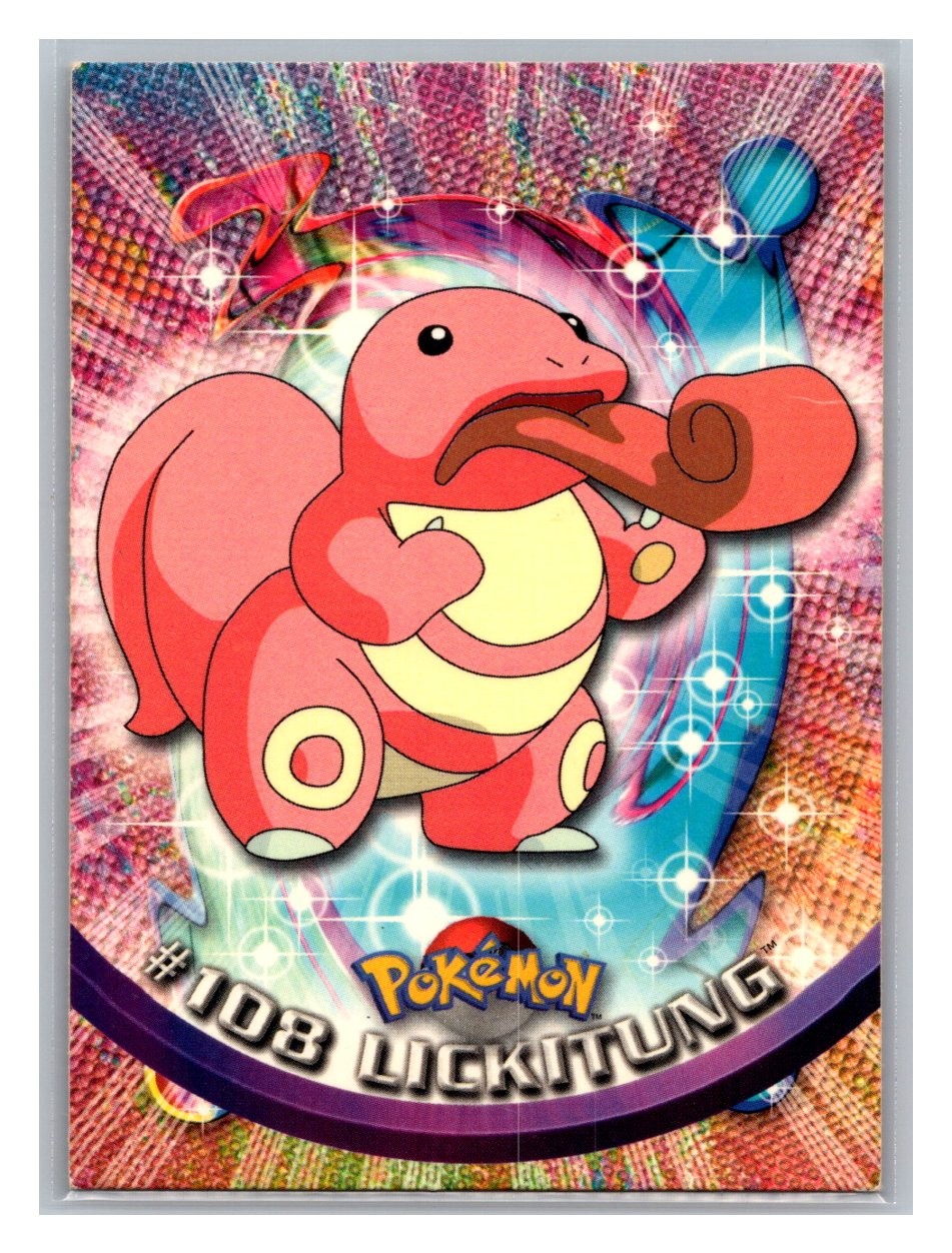 Lickitung #108 2000 Topps Pokemon TV Animation Pokemon Trading Card TCG 2000