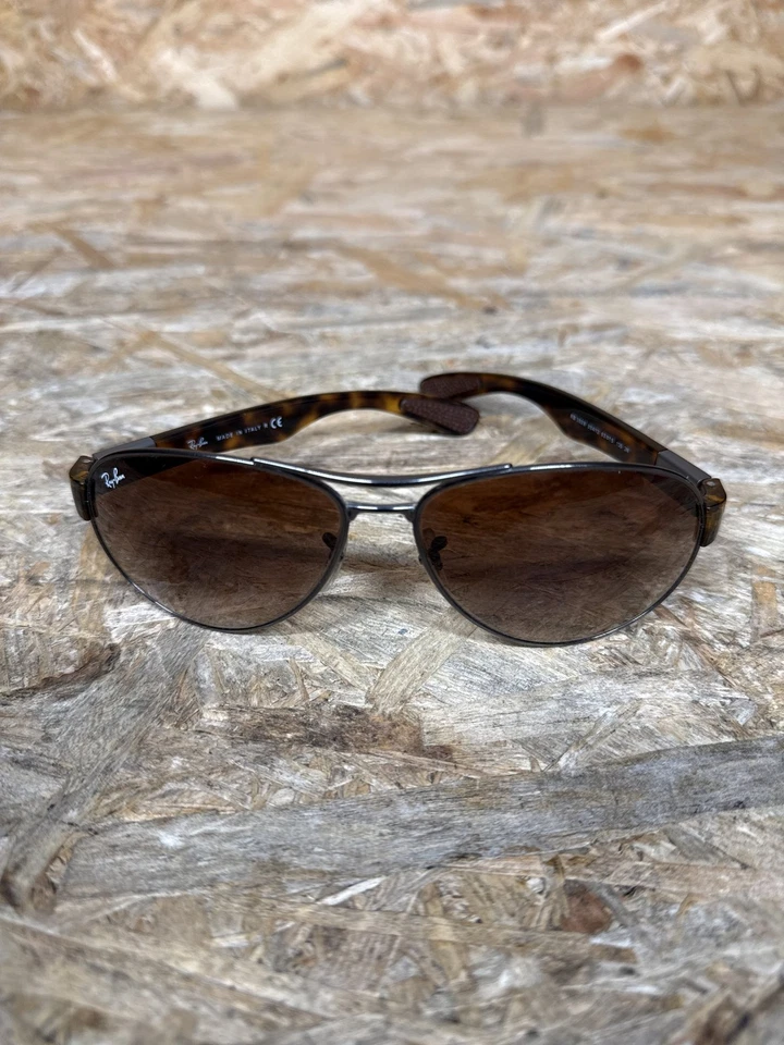 Ray-Ban Sunglasses Mens RB 3509 Brown Tortoise Shell Aviator, photo 1 of 5