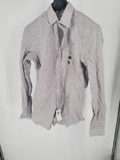 Calvin Klein Dress Shirt Men M 15 34/35 Deep Orchid Steel Slim Stretch Wrinkle