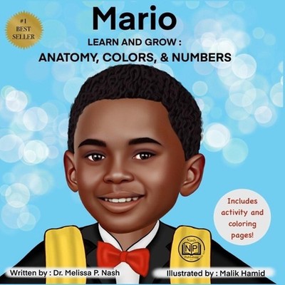 Mario Learn And Grow: Anatomy, Colors, & Numbers by Mario Joj Paperback Book