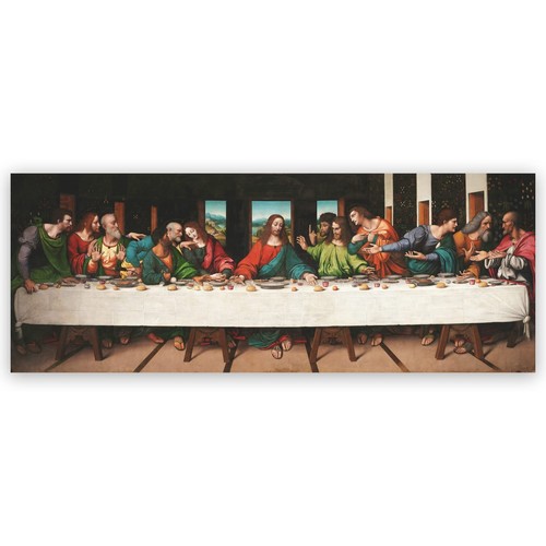 The Last Supper Wall Decor,Leonardo Da Vinci Canvas Art Print,Jesus Poster,Fa...