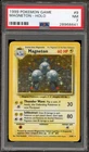Pokemon Magneton Base Set Unlimited Holo Rare #9 PSA 7