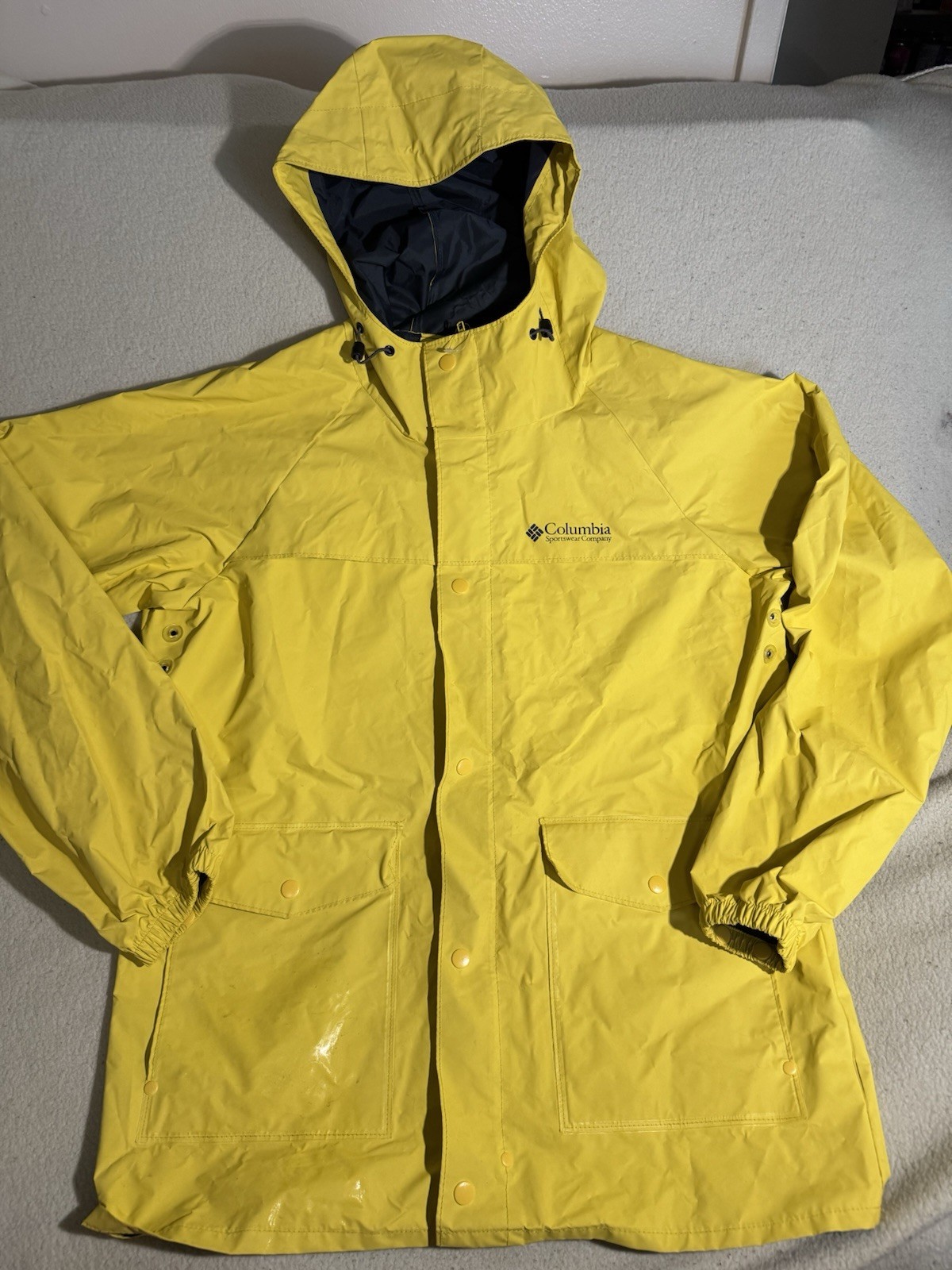 Hooded Waterproof Snap Front Medium Sailor Fisherman