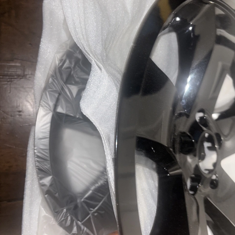 4 para Dodge Challenger 2009-2014 cubiertas de rueda negras de 18" tapacubos cubiertas de llanta completas Foto 2 de 4