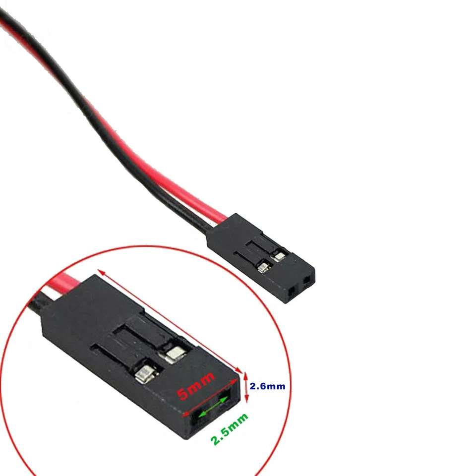 Small PC cooling  fan 40mm 5V 2 pin DUPONT connector with screws - Image 3 of 4