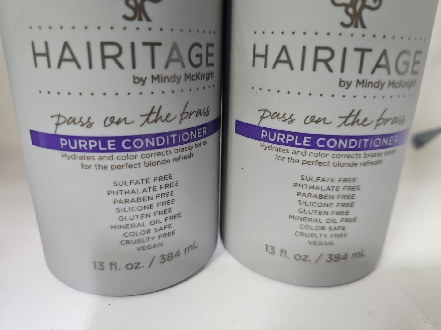 Hairitage By Mindy McKnight Purple Conditioner Conditioner 13oz. ( 2 Bottles)