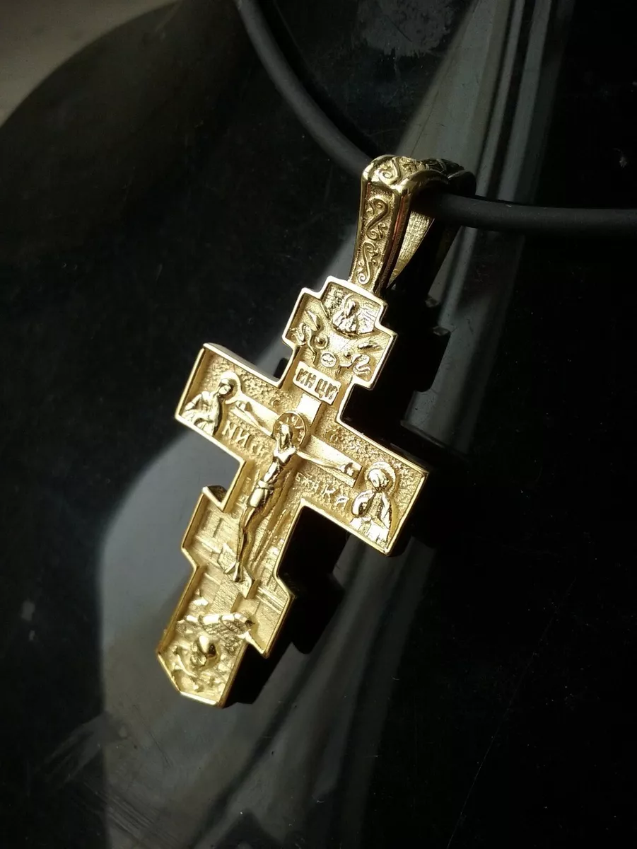 Greek orthodox 14k gold best sale cross