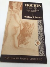 Antique Rare 1930 How To Draw Guide: Walter T Foster Lot Of 4-Heads, Figures