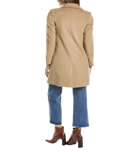 Fleurette Loro Piana желтовато-коричневый двубортный короткая куртка ~ Sz 4 ~ красивый - Изображение 2 из 4