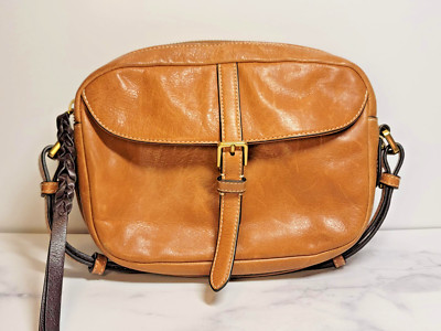 FOSSIL Kendall Shoulder Bag Crossbody Purse Leather Brown - Nice!