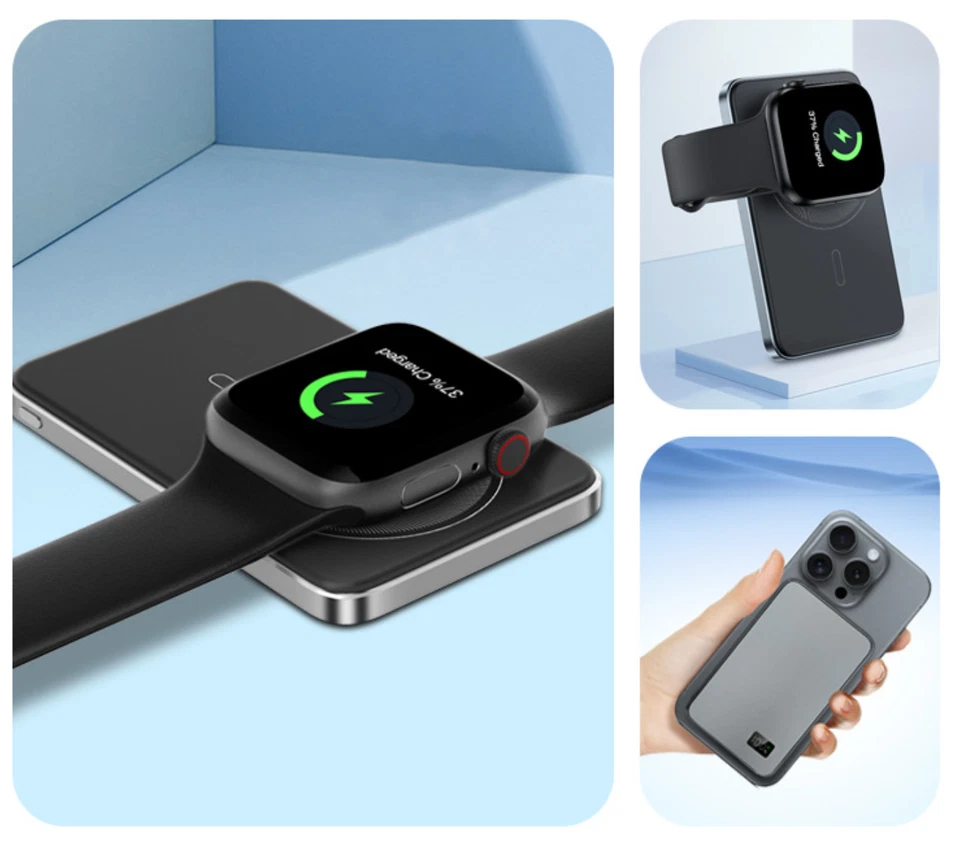 Ultra slim Magnetic MagSafe Power Bank Wireless Battery Charger for iphone 14 15 - image 4 of 4