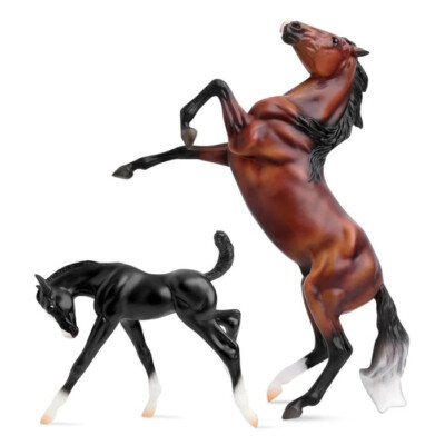 Breyer 62227 Wild & Free Pferd & Fohlen Maßstab 1:12 Mustang Hengst Mustangs Fohlen